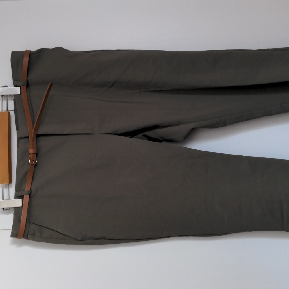 Slim leg khaki pants